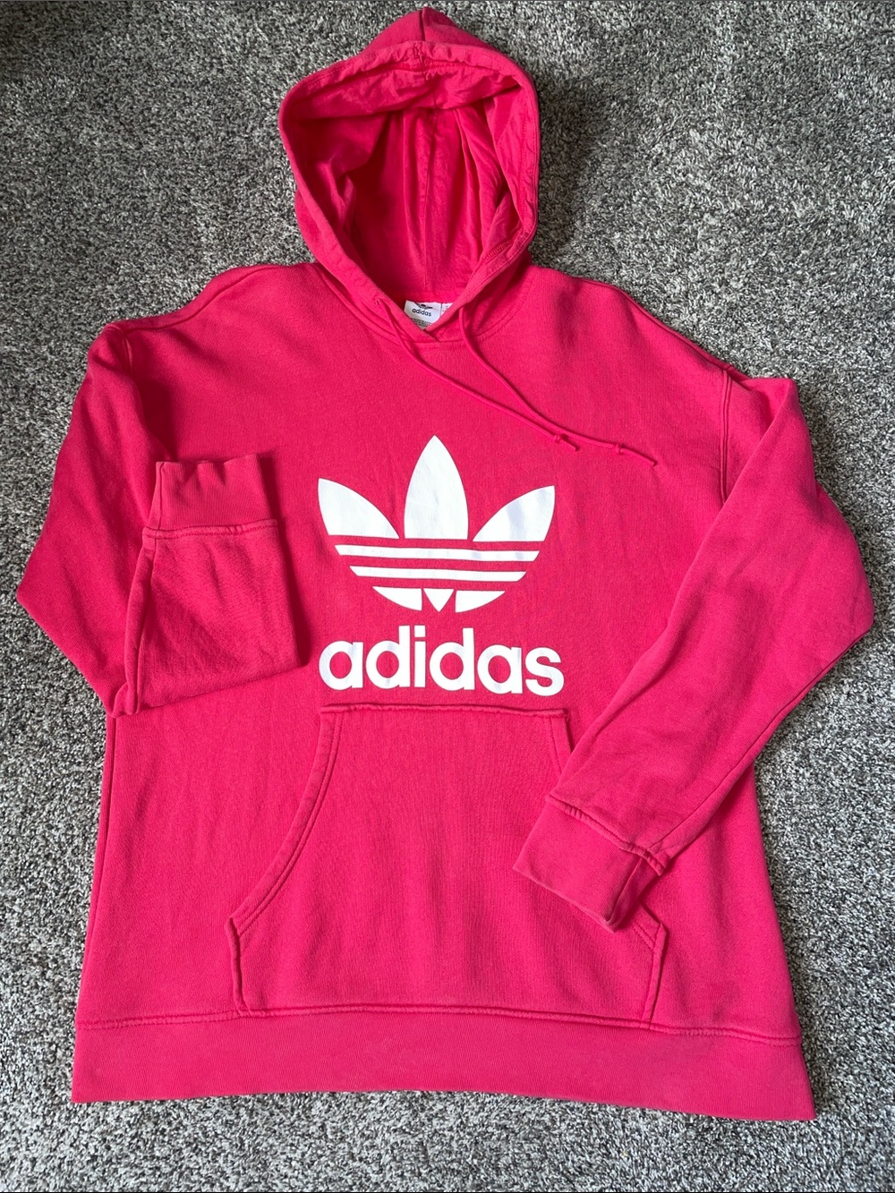 Adidas pink hoodie.  Size Large.